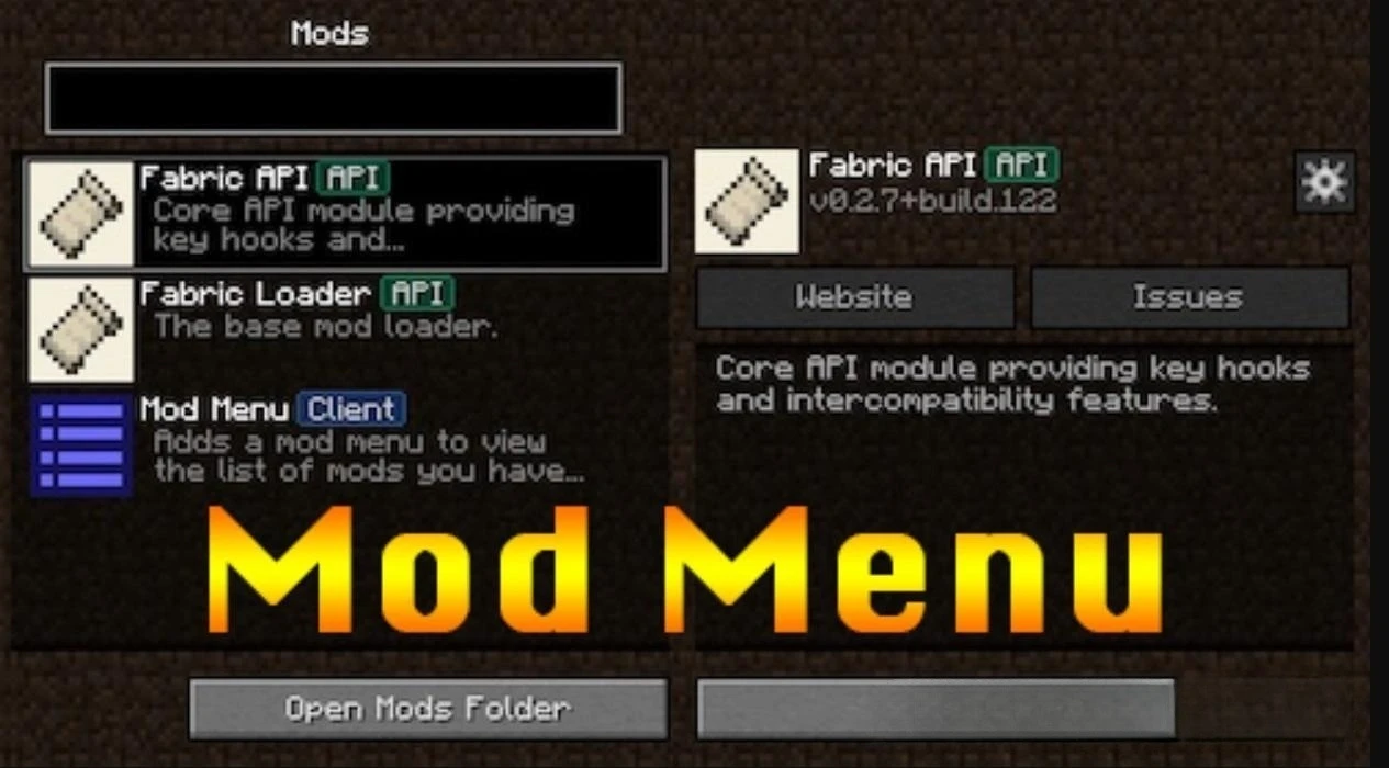 Mod Menu [Minecraft 1.21.1 - 1.14]